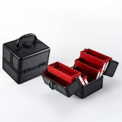 Кейс для косметики с лотками и отделениями, алюминиевый (арт. 25-19082858)