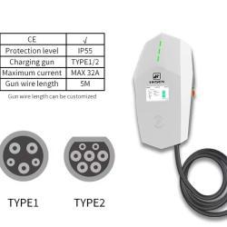 Станция зарядки электромобилей 22KW 380V Type2 32A 5м (арт. 25-19083056)