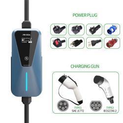 Зарядная станция для электромобилей 7кВт 32А ЖК-дисплей Type 2 (арт. 25-19083197)