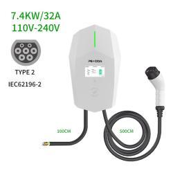 Зарядная станция для электромобилей 7KW 32A Type 2 WIFI (арт. 25-19083315)