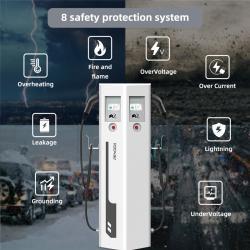 Станция зарядки EV 44KW 4G/WiFi IP55 напольная Type 2 (арт. 25-19083350)