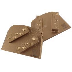 Блоки для шлифовки бетона PCD алмазные, зернистость разная (арт. 25-19083409)