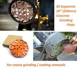 Алмазный шлифовальный диск 10" 30#-150# для бетона (арт. 25-19083632)