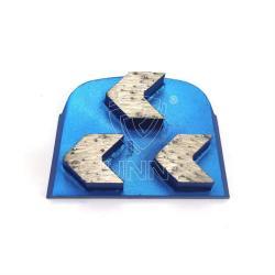 Алмазные шлифовальные трапециевидные башмаки 3 стрелы для бетона (арт. 25-19083695)