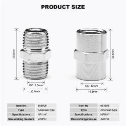 Соединитель латунный 1/8 NPT внутр. резьба нерж. сталь (арт. 25-19084372)
