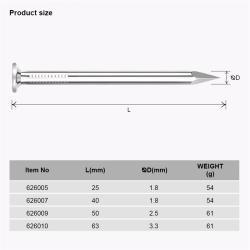 Гвозди HARDEN для кладки, нержавеющая сталь, цинковое покрытие (арт. 25-19084470)
