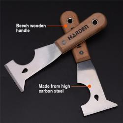 Шпатель 6 в 1 из углеродистой стали с деревянной ручкой (арт. 25-19084489)