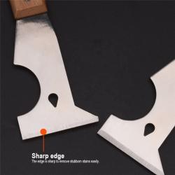 Шпатель 6 в 1 из углеродистой стали с деревянной ручкой (арт. 25-19084489)