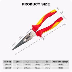 Плоскогубцы мини изолированные VDE CR-V сталь 6 8 (арт. 25-19084627)