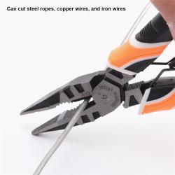 Плоскогубцы удлиненные хром-ванадиевые 6" с кабелерезом (арт. 25-19084657)