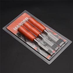 Набор стамесок для резьбы по дереву CRV 4 шт, двухцветные (арт. 25-19084678)