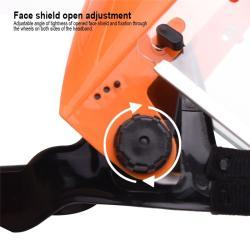 Щиток защитный лицевой 275мм пластиковый с регулировкой (арт. 25-19084718)