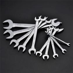 Набор ключей хром-ванадиевых 12шт двусторонних с трещоткой (арт. 25-19084748)