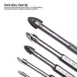 Набор сверл по керамике и стеклу 3-12мм шестигранный хвостовик (арт. 25-19084786)