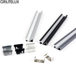 Светильник для шкафа LED с углом 45° из анодированного алюминия (арт. 25-19084799)