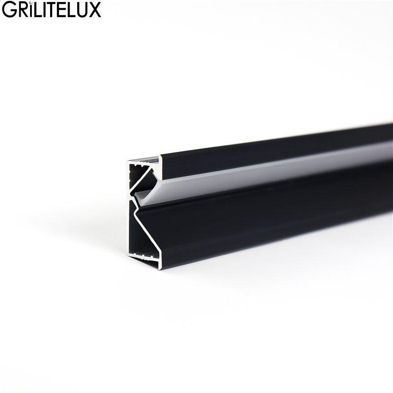 Профиль алюминиевый угловой 45° для светодиодной подсветки (арт. 25-19084829)