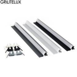 Профиль алюминиевый встраиваемый 45° LED для полок (арт. 25-19084834)