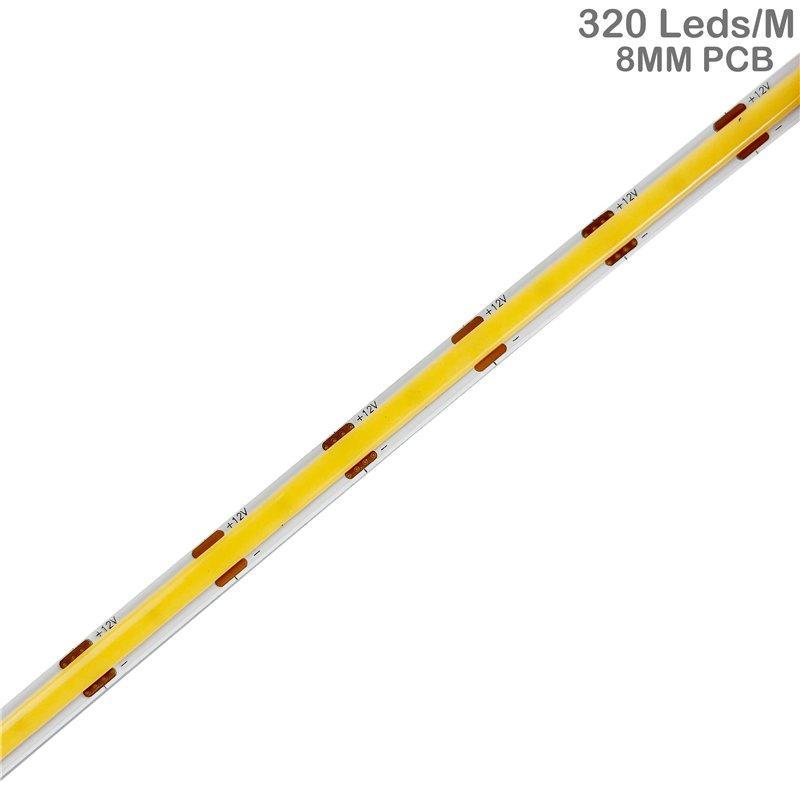 Светодиодная лента 320Leds/M 8mm 12/24V 90Ra гибкая (арт. 25-19084843)