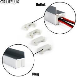 Освещение для шкафов с двухсторонним алюминиевым профилем (арт. 25-19084874)