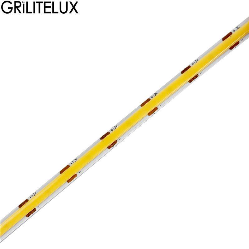 Светодиодная лента COB 8мм 12V 24V 320LED/m CRI90 (арт. 25-19084895)