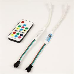 Контроллер RGB LED 2048 пикселей WS2812B с RF пультом 14/17 кнопок (арт. 25-19084924)