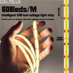 Светодиодная лента COB 608LEDs/M 12V/24V 2700K-6000K (арт. 25-19084972)