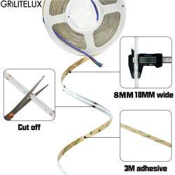 Светодиодная лента RGB COB 10-14Вт 576-840LED/м 12V/24V 8-10мм (арт. 25-19084984)