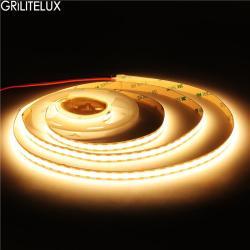 Светодиодная лента COB гибкая 480-512LEDs 5V/12V/24V 7.7-15.6мм (арт. 25-19085101)