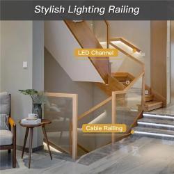 Профиль алюминиевый угловой для LED ленты, кухня шкаф (арт. 25-19085175)