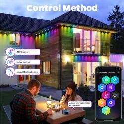 Светодиодные RGBIC светильники с Bluetooth управлением для улицы (арт. 25-19085198)