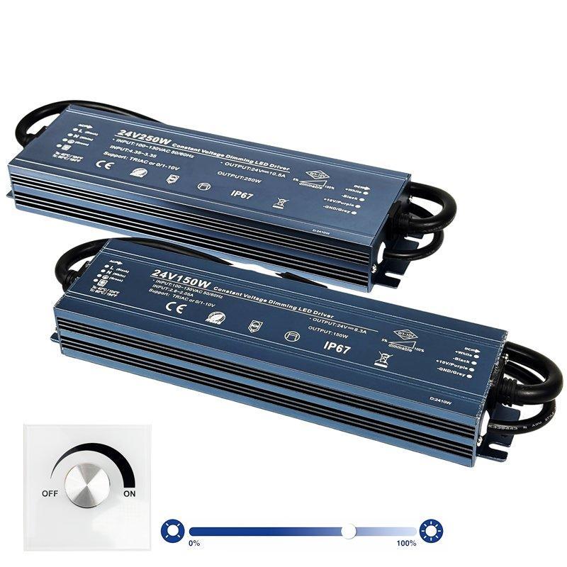 Блок питания для светодиодной ленты IP67 Triac 12V 24V 200W (арт. 25-19085201)