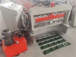 Машина для формовки стальных кровельных плит толщиной 0.3-0.8мм (арт. 25-18080141)