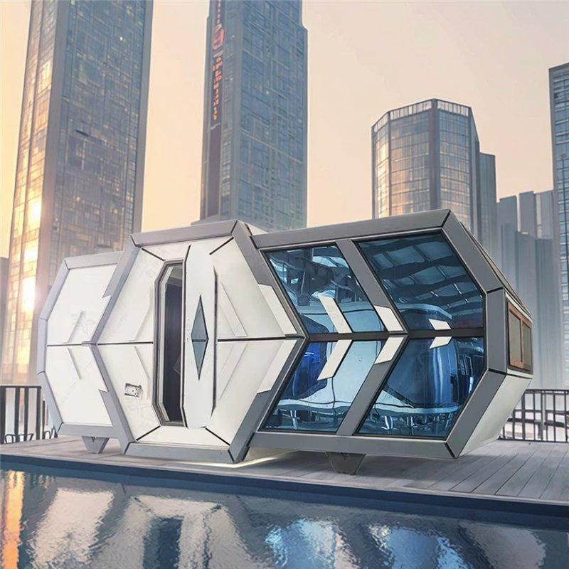 Дом-контейнер из фиброцемента водостойкий уникальный (арт. 26-1090041)