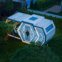 Модульный дом из стали с футуристичным дизайном и водонепроницаемостью (арт. 26-1090046)