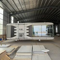 Мобильный контейнер-кафе с современным дизайном для улицы (арт. 26-1090091)