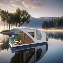 Дом-контейнер с мебелью и треугольной крышей, 1 спальня (арт. 26-1090165)