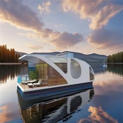 Понтонный дом для вечеринок из стали с плавучей конструкцией (арт. 26-1090174)