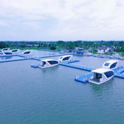 Дом-катамаран на воде из стали для отдыха (арт. 26-1090192)