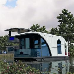 Плавучий дом-контейнер отель на воде в стиле яхты (арт. 26-1090194)