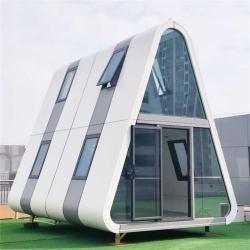 Модульный дом-капсула двухэтажный треугольный для отеля и офиса (арт. 26-1090245)