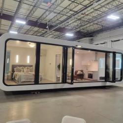 Умный дом-вилла из контейнера с сэндвич-панелями для навеса (арт. 26-1090258)