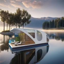 Дом-лодка на воде с индивидуальной планировкой (арт. 26-1090264)