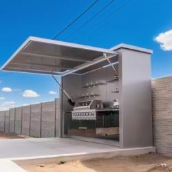 Электрическая уличная кухня из нержавеющей стали с пультом (арт. 26-1090275)