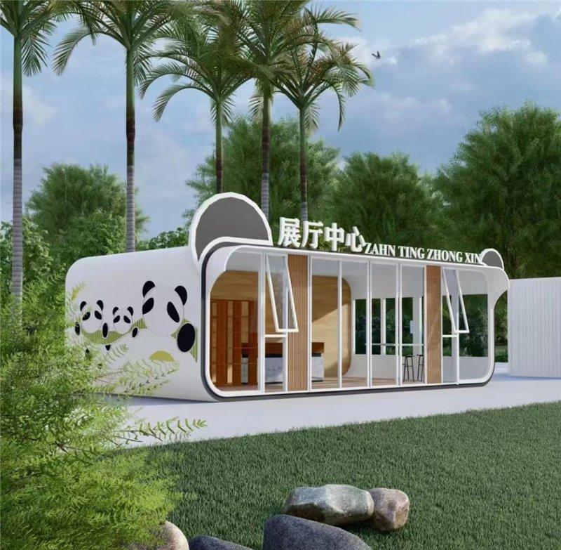 Контейнерный дом-оранжерея из стали с высоким обзором (арт. 26-1090285)