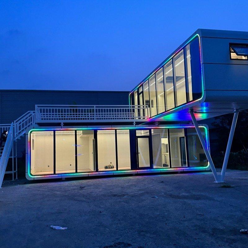 Контейнер-дом капсула с двойным слоем и звездным потолком (арт. 26-1090322)