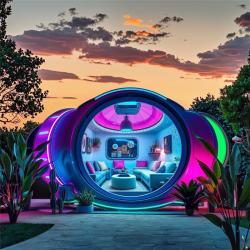 Модульный капсульный отель с кухней для отдыха (арт. 26-1090356)