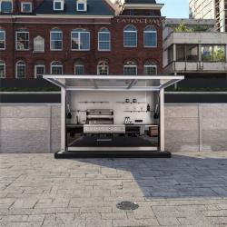 Минимобильный дом с грилем и возможностью перемещения (арт. 26-1090372)