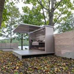 Минимобильный дом с грилем и возможностью перемещения (арт. 26-1090372)