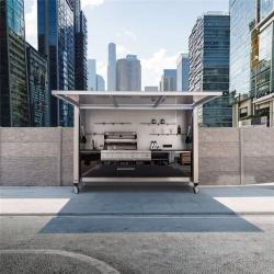 Мобильная кухня с раковиной и холодильником для улицы (арт. 26-1090387)