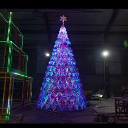 Искусственная акриловая елка 8м уличная с огнями (арт. 26-1090405)